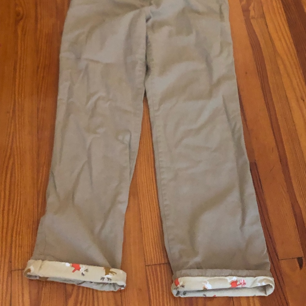 Fleece lined jcrew chino pants